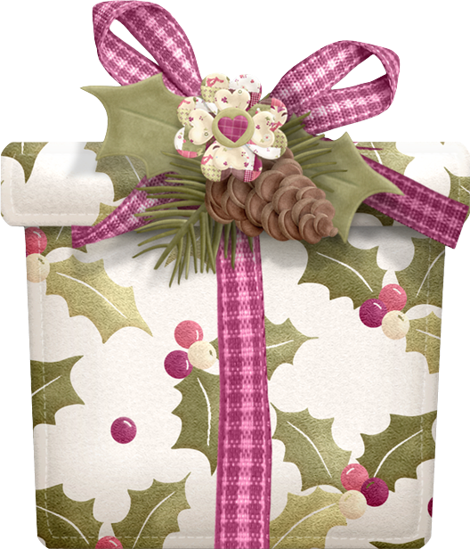 Transparent Gift Paper Christmas Pink Flower for Christmas