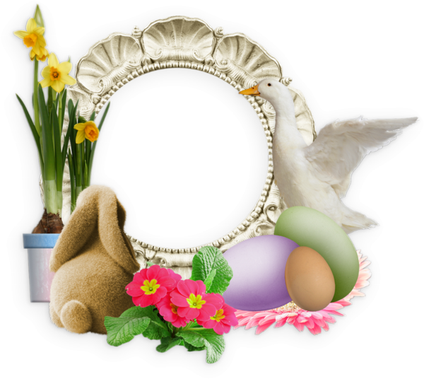Transparent Easter Easter Egg Picture Frames Flower Picture Frame for Easter
