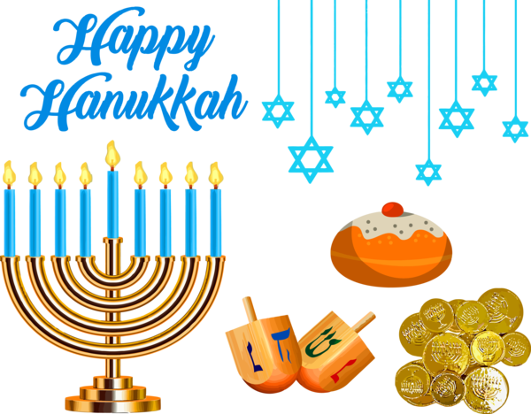 Transparent Hanukkah Hanukkah Menorah Candle holder for Happy Hanukkah for Hanukkah