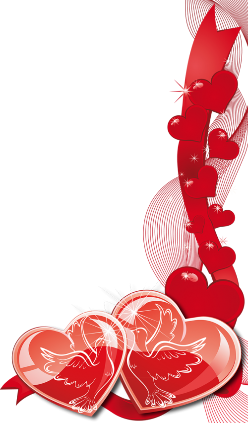 Transparent Vinegar Valentines Heart Picture Frames Love for Valentines Day