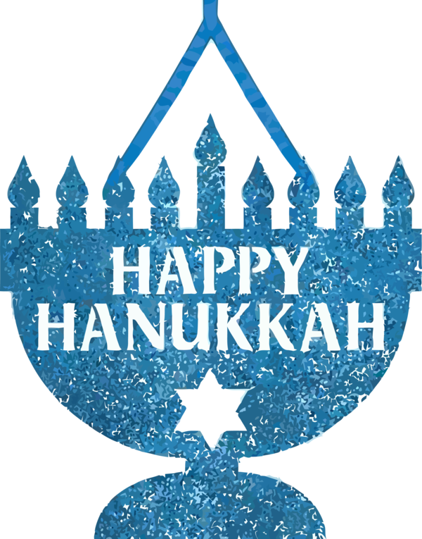 Transparent Hanukkah Logo Design Font for Hanukkah Candle for Hanukkah