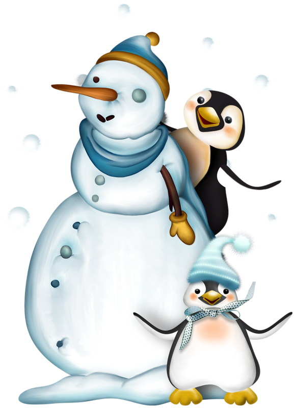 Transparent Snowman Christmas Day Snow Cartoon Flightless Bird for Christmas