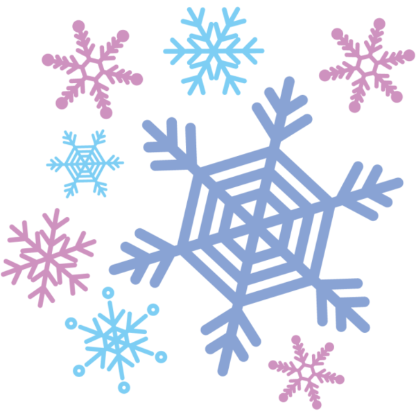 Transparent Snowflake Snow Crystal for Christmas