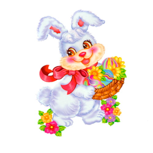 Transparent Easter Bunny Easter Christmas Card Toy Stuffed Toy for Easter