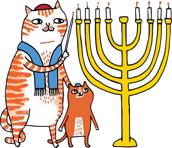 Transparent Hanukkah Menorah Hanukkah Cartoon for Hanukkah Candle for Hanukkah