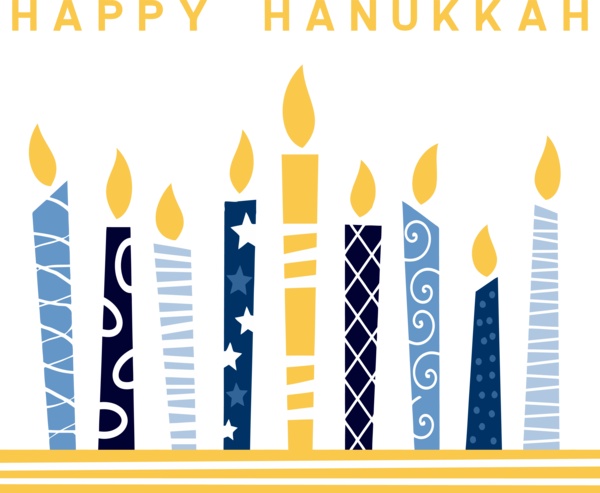 Transparent Hanukkah Line for Hanukkah Candle for Hanukkah
