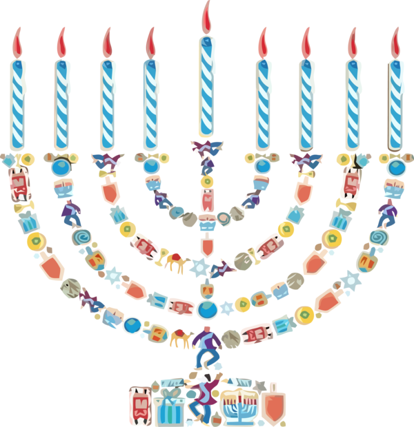 Transparent Hanukkah Hanukkah Menorah Event for Hanukkah Candle for Hanukkah