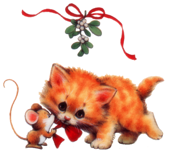 Transparent Cat Kitten Animal Red Fox Christmas Ornament for Christmas