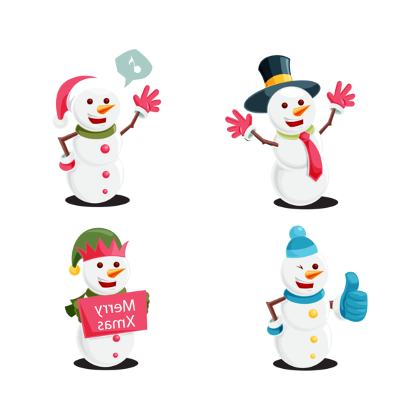 Transparent Christmas Day Snowman Color Baby Toys for Christmas