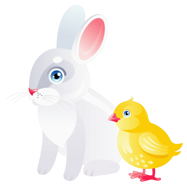 Transparent Easter Bunny Rabbit Hare Water Bird Easter for Easter