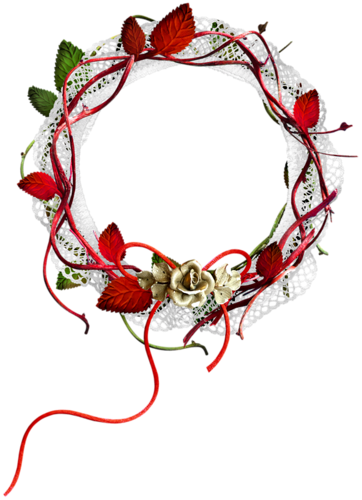 Transparent Rattan Decor Wreath for Christmas