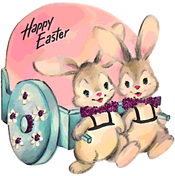 Transparent Easter Bunny Easter Greeting Note Cards Rabbit for Easter