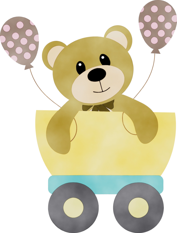 Transparent Yellow Baby Toys Cartoon for Valentines Day