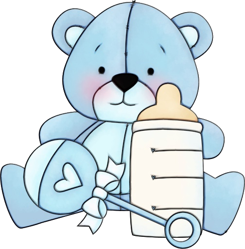 Transparent Cartoon Line Teddy Bear for Valentines Day
