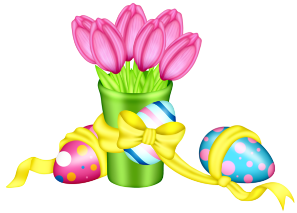 Transparent Easter Drawing Painting Flower Food for Easter
