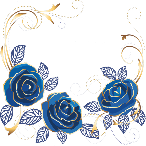 Transparent Blue Rose Flower Beach Rose Flora for Valentines Day