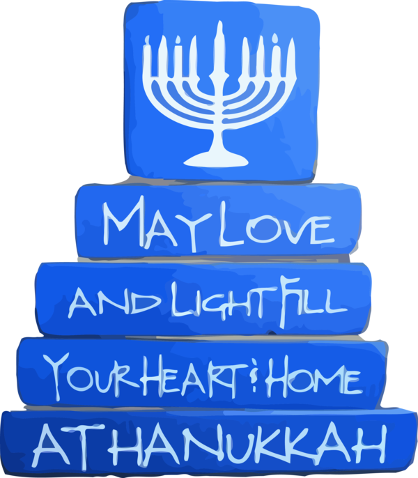 Transparent Hanukkah Menorah Blue Hanukkah for Hanukkah Candle for Hanukkah