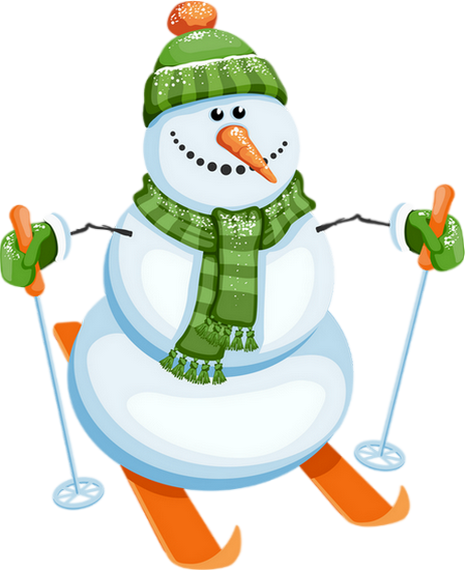 Transparent Snowman New Year Drawing for Christmas
