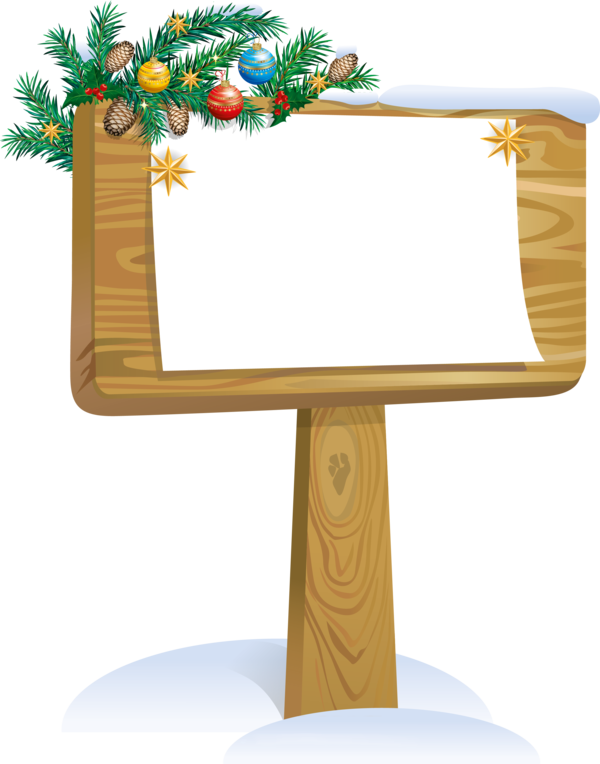 Transparent Drawing Christmas Day Tree Picture Frame for Christmas
