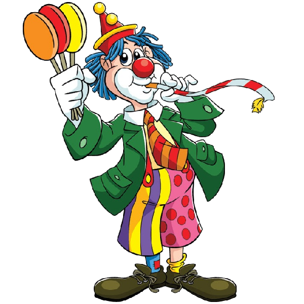 Transparent Harlequin Clown Circus Performing Arts Entertainment for Christmas