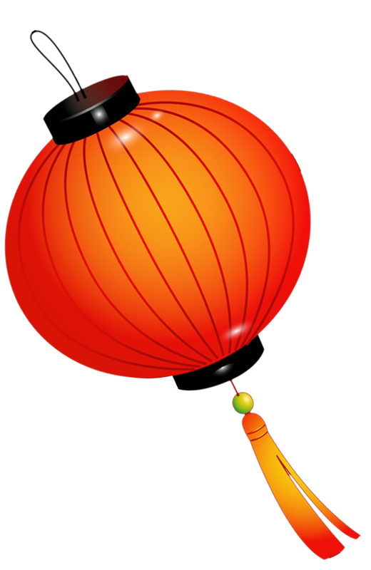 Transparent Lantern Chinese New Year Lantern Festival Orange for New Year