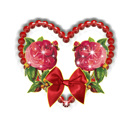 Transparent Love Heart Vinegar Valentines Flower for Valentines Day