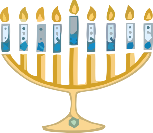 Transparent Hanukkah Hanukkah Menorah Candle holder for Hanukkah Candle for Hanukkah