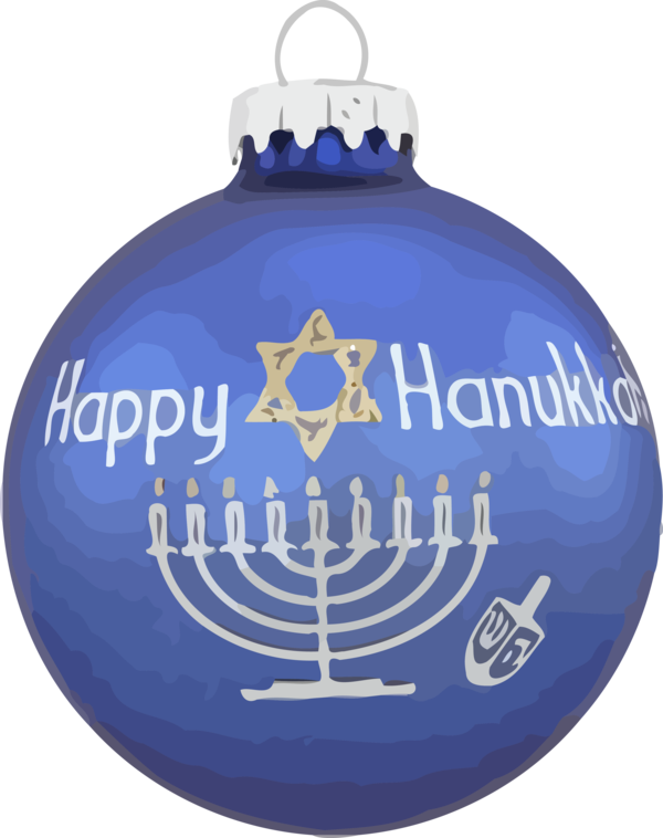 Transparent Hanukkah Holiday ornament Ornament Christmas ornament for Happy Hanukkah for Hanukkah
