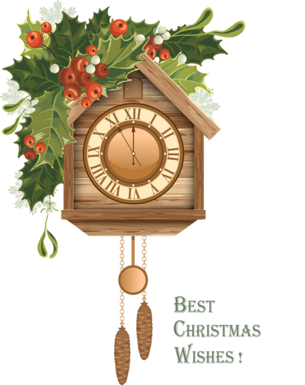 Transparent Cuckoo Clock Clock Cuckoos Christmas Ornament Home Accessories for Christmas