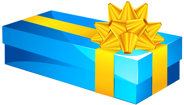 Transparent Gift Decorative Box Box Blue for Christmas