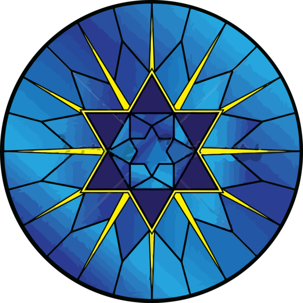 Transparent Hanukkah Cobalt blue Electric blue Circle for Happy Hanukkah for Hanukkah