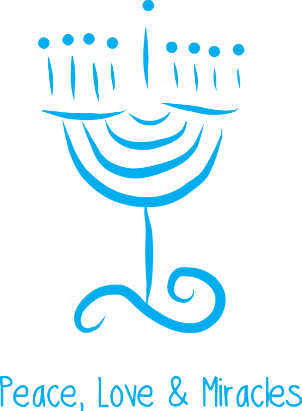 Transparent Hanukkah Text Font Line for Hanukkah Candle for Hanukkah