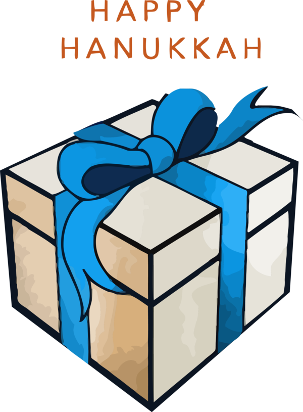 Transparent Hanukkah Present Carton Package delivery for Happy Hanukkah for Hanukkah