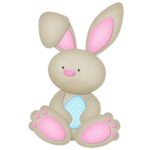 Transparent Easter Bunny European Rabbit Easter Pink Rabbit for Easter