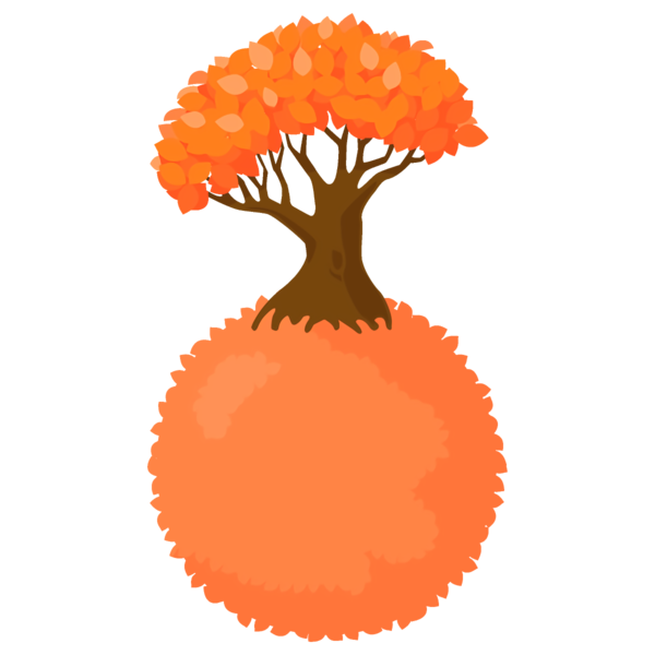 Transparent Thanksgiving Orange Pom-pom for Fall Leaves for Thanksgiving