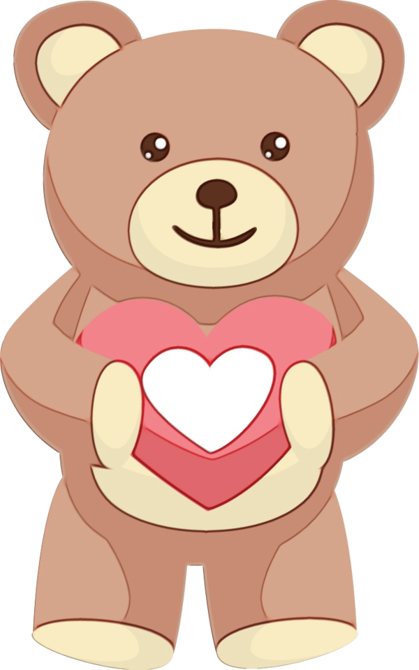 Transparent Teddy Bear Cartoon Bear for Valentines Day