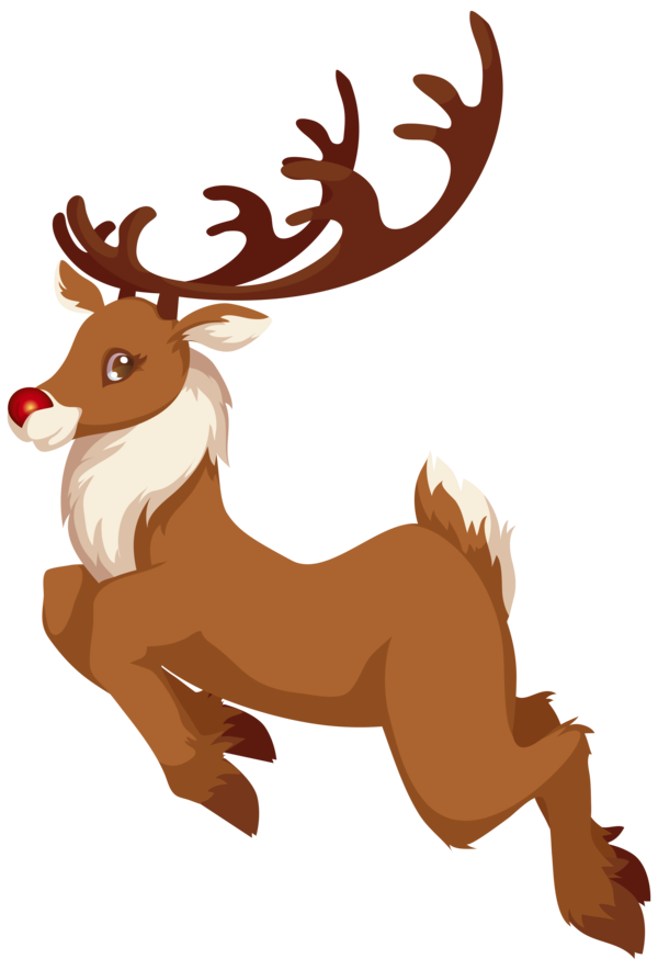 Transparent Rudolph Santa Claus Reindeer Wildlife Tail for Christmas