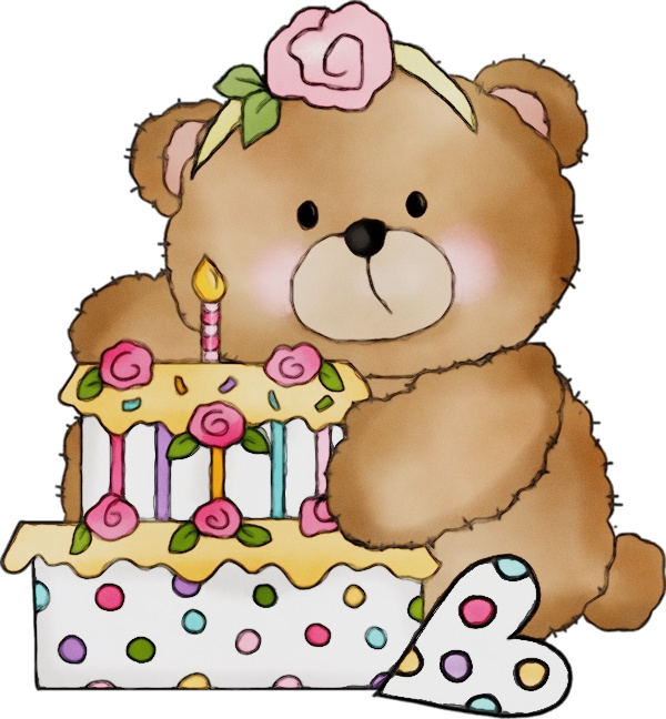 Transparent Pink Teddy Bear Cake Decorating for Valentines Day