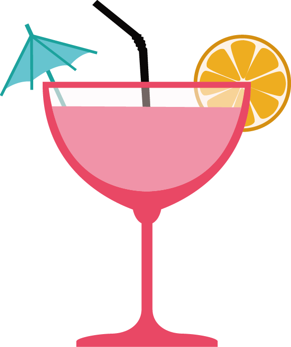 Transparent Cocktail Pink Lady Sea Breeze Non Alcoholic Beverage Cosmopolitan for New Year