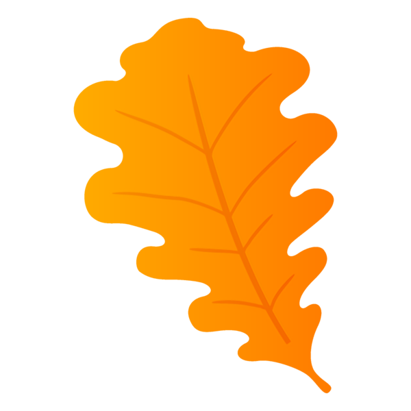 Transparent Thanksgiving Leaf Orange Yellow for Fall Leaves for Thanksgiving