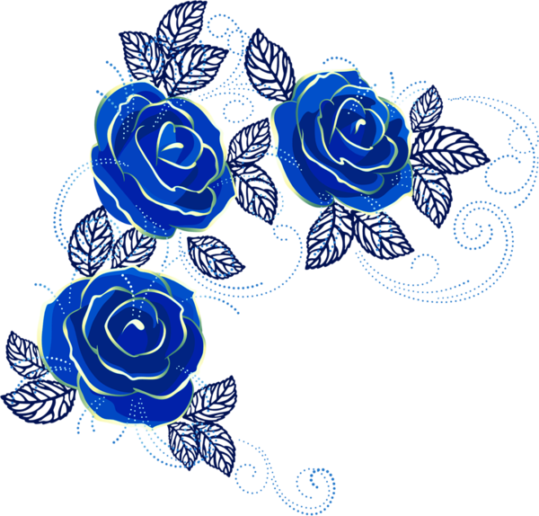 Transparent Blue Rose Beach Rose Blue for Valentines Day