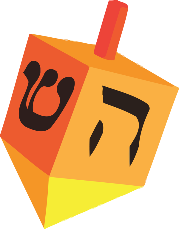 Transparent Hanukkah Font Hand Finger for Dreidel for Hanukkah