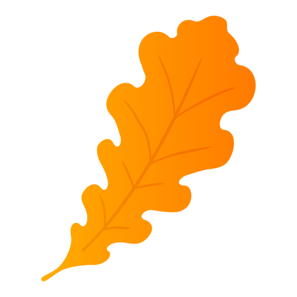 Transparent Thanksgiving Leaf Orange Yellow for Fall Leaves for Thanksgiving