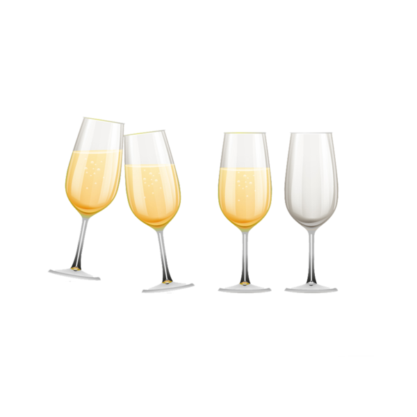Transparent Champagne Wine Glass Drink Champagne Stemware for New Year