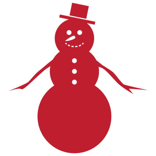 Transparent Snowman Snow Christmas Day Red for Christmas