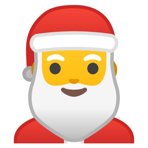 Transparent Santa Claus Emoji Smiley Emoticon for Christmas
