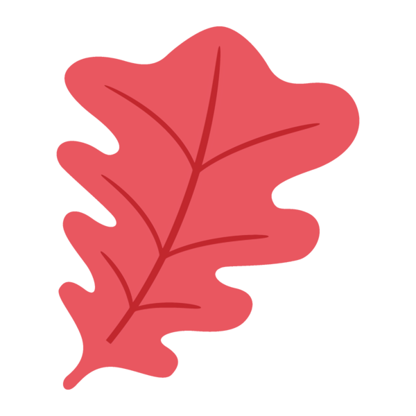 Transparent Thanksgiving Leaf Red Tree for Fall Leaves for Thanksgiving