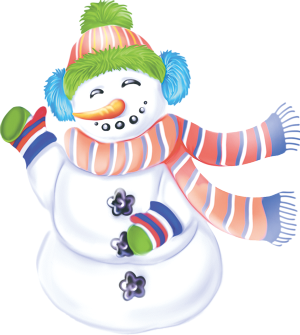 Transparent Snowman Cartoon Winter Toy for Christmas