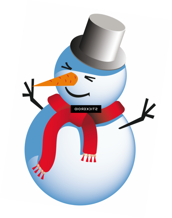 Transparent Snowman Christmas Day Smiley Cartoon for Christmas
