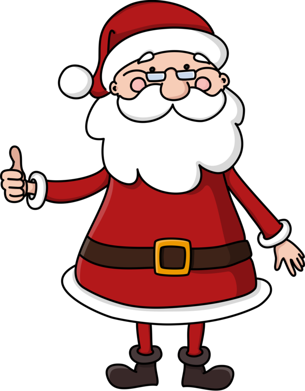 Transparent Santa Claus Mrs Claus Christmas Day Cartoon for Christmas